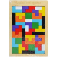 Puzzle lemn forme geometrice