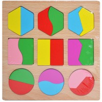 Puzzle lemn incastru 18 piese