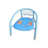 Scaunel din metal 35x25 cm - Albastru