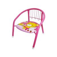 Scaunel din metal 35x25 cm - Roz