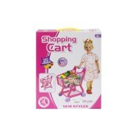 Set carucior supermarket cu cumparaturi 34 piese