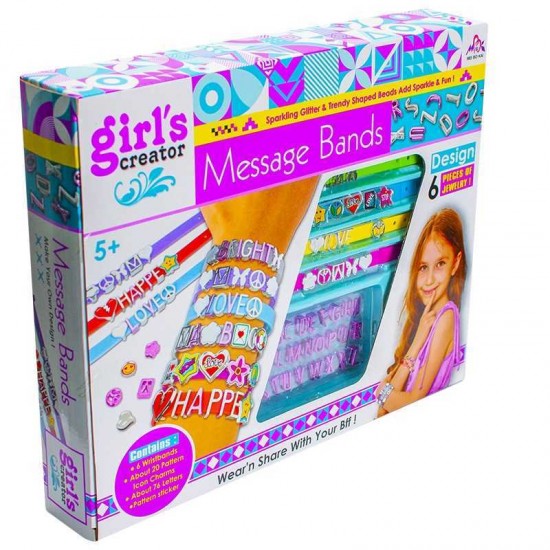 Set creativ bratari cu mesaje