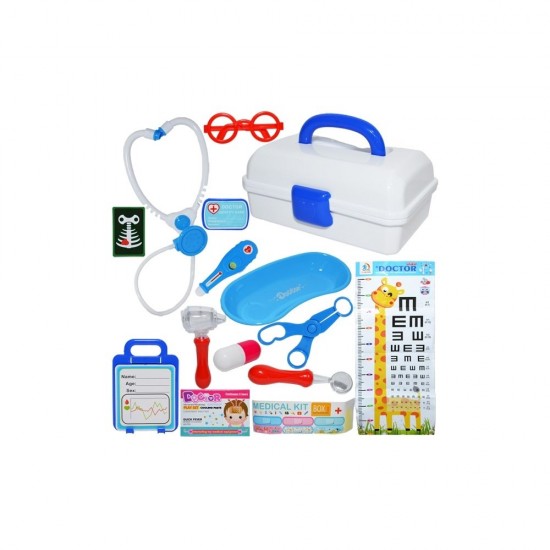 Set doctor in gentuta 14 piese albastru