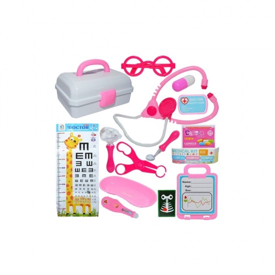 Set doctor in gentuta 14 piese roz