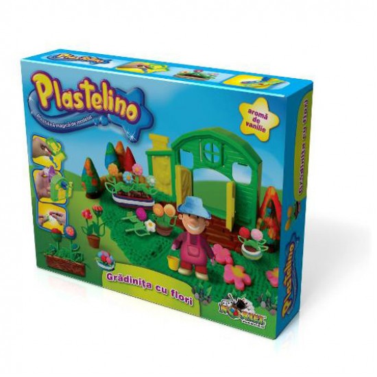 Set Plastelina Mare Gradinita cu Flori