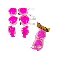 Set protectie cotiere si genunchiere pentru copii - Roz