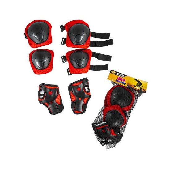 Set protectie cotiere si genunchiere pentru copii - Rosu