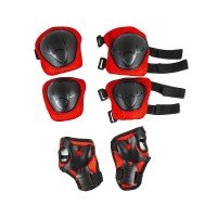 Set protectie cotiere si genunchiere pentru copii - Rosu