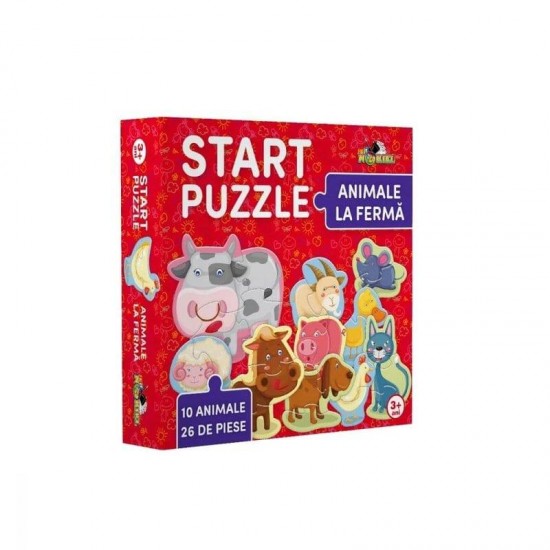 Start puzzle 26 piese - Animale la ferma