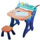 Tablita sevalet cu scaunel si accesorii pentru baieti