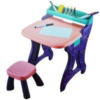 Tablita sevalet cu scaunel si accesorii pentru fete