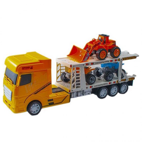 Tir cu 2 atv-uri si excavator Inertia