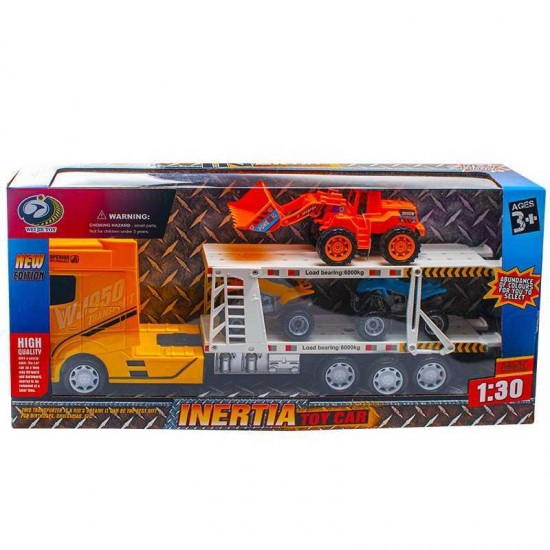 Tir cu 2 atv-uri si excavator Inertia