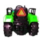 Tractor electric cu acumulator si 2 motoare 12V - Verde