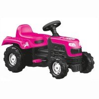 Tractor cu pedale Roz Dolu