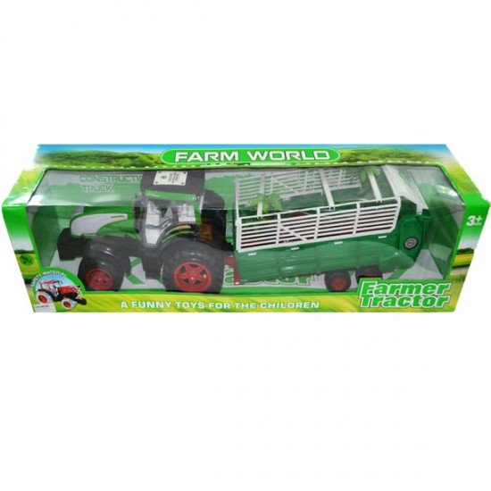 Tractor cu remorca si animale 76 cm