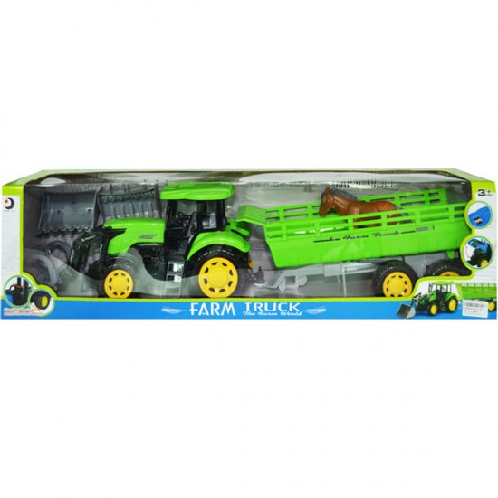 Tractor cu remorca si calut