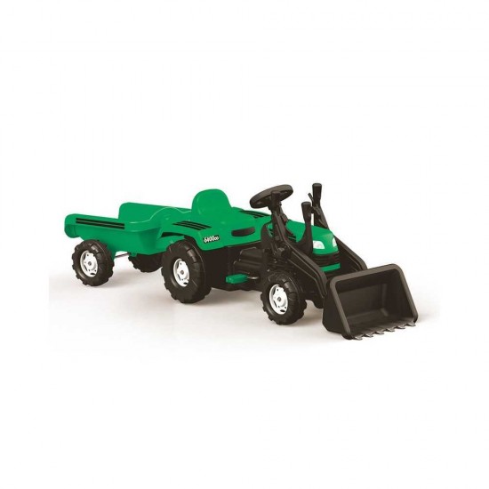 Tractor excavator cu pedale si remorca Ranchero 171 cm - Dolu