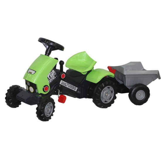 Tractor cu pedale si remorca Turbo 2 Polesie