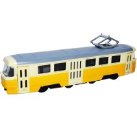 Tramvai din metal cu sunete si lumini