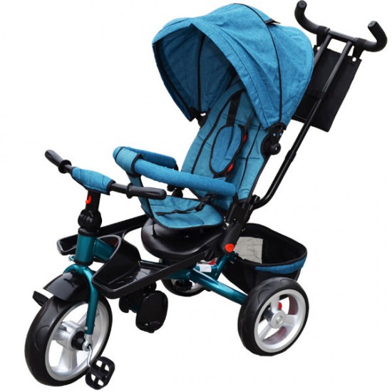 Tricicleta cu maner si scaun rabatabil