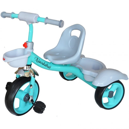 Tricicleta copii cu pedale, sunete si lumini Albastru