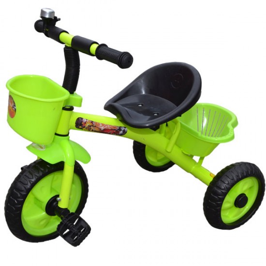 Tricicleta cadru metal cu 2 cosuri