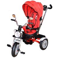 Tricicleta cu maner, scaun rabatabil si roti cauciuc