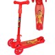Trotineta pentru copii pliabila cu roti silicon - Rosu