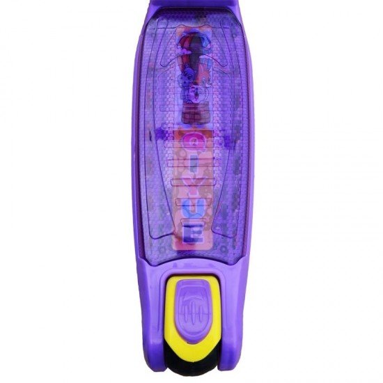 Trotineta copii cu roti silicon si led - Mov