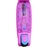 Trotineta copii cu roti silicon si led - Roz