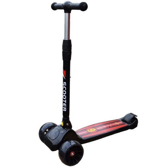 Trotineta copii cu roti silicon si leduri Scooter