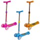 Trotineta plastic si metal cu 3 roti si led