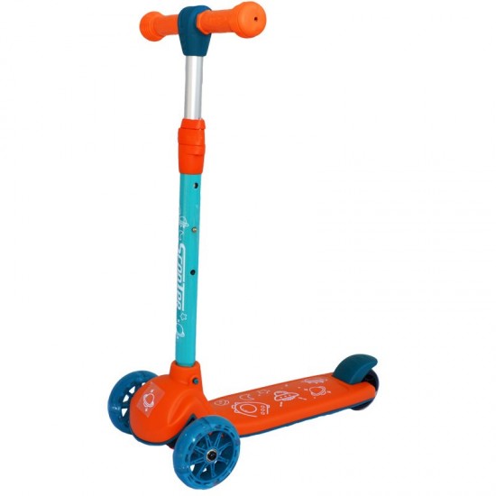 Trotineta cu roti silicon si led