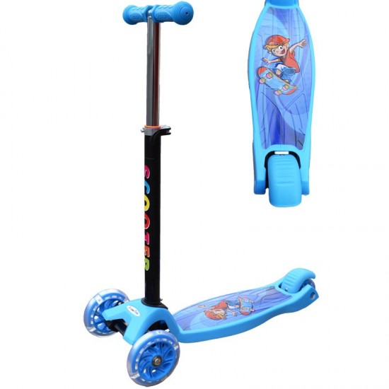 Trotineta cu roti silicon si led