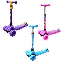 Trotineta cu roti silicon, muzica si led Scooter