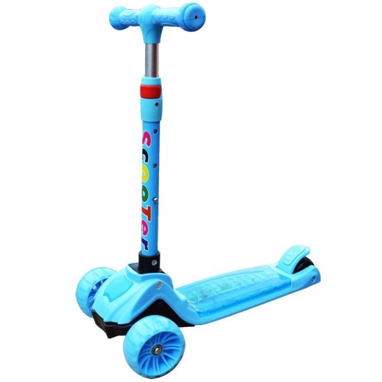 Trotineta cu roti silicon, muzica si led Scooter