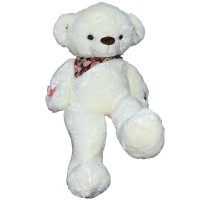 Ursulet de plus cu esarfa 100 cm