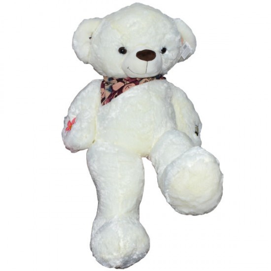 Ursulet de plus cu esarfa 100 cm