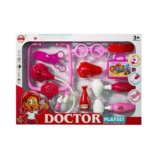 Set doctor pentru fetite cu lumina si sunet