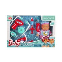 Set de joaca doctor cu papusa, sunete si lumini