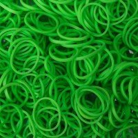 Elastice Rainbow Loom - Opac Verde-lime