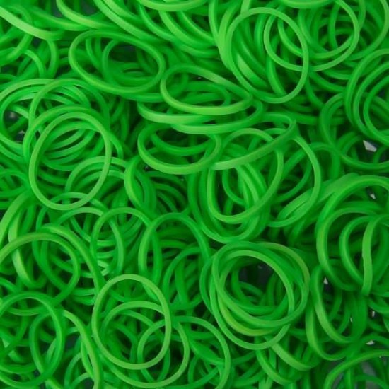 Elastice Rainbow Loom - Opac Verde-lime