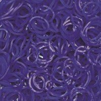 Elastice Rainbow Loom - Jelly Albastru 