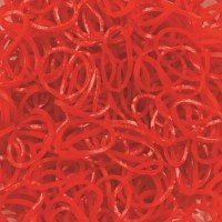 Elastice Rainbow Loom - Jelly Rosu