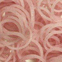 Elastice Rainbow Loom - Lucios  Roz 