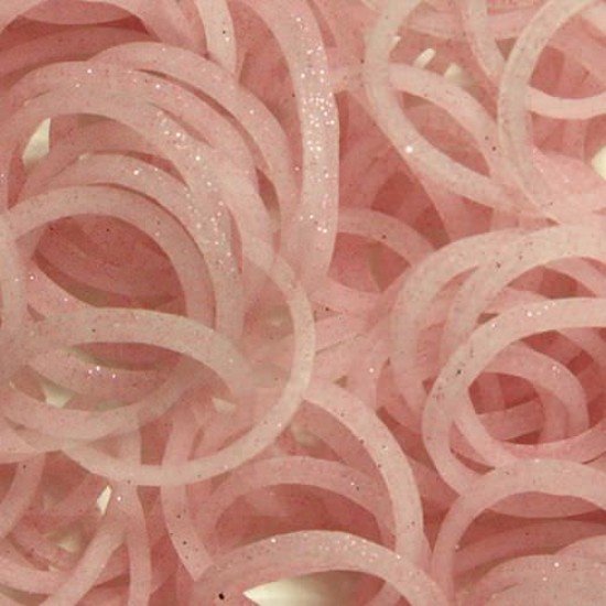 Elastice Rainbow Loom - Lucios  Roz 