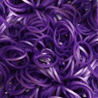 Elastice Rainbow Loom - Metalic Mov 