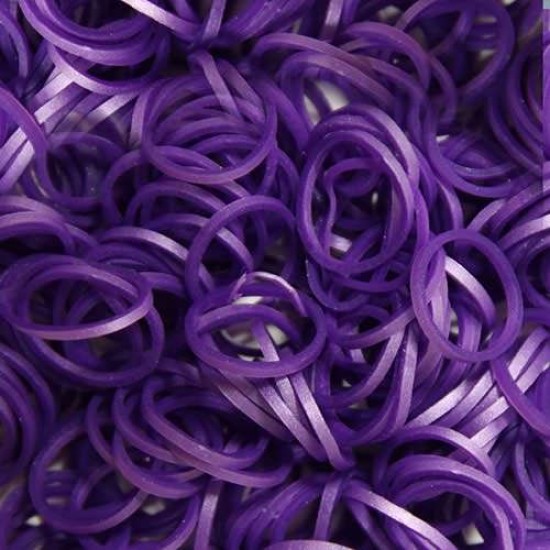 Elastice Rainbow Loom - Metalic Mov 