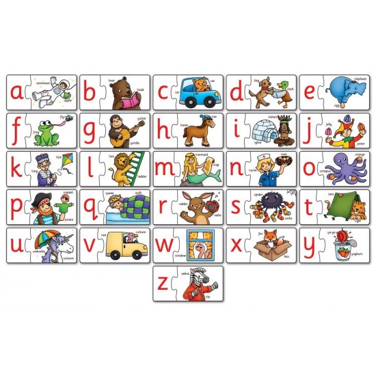 Puzzle in limba engleza - Invata alfabetul prin asociere 
